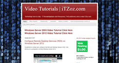 Desktop Screenshot of itzoz.com